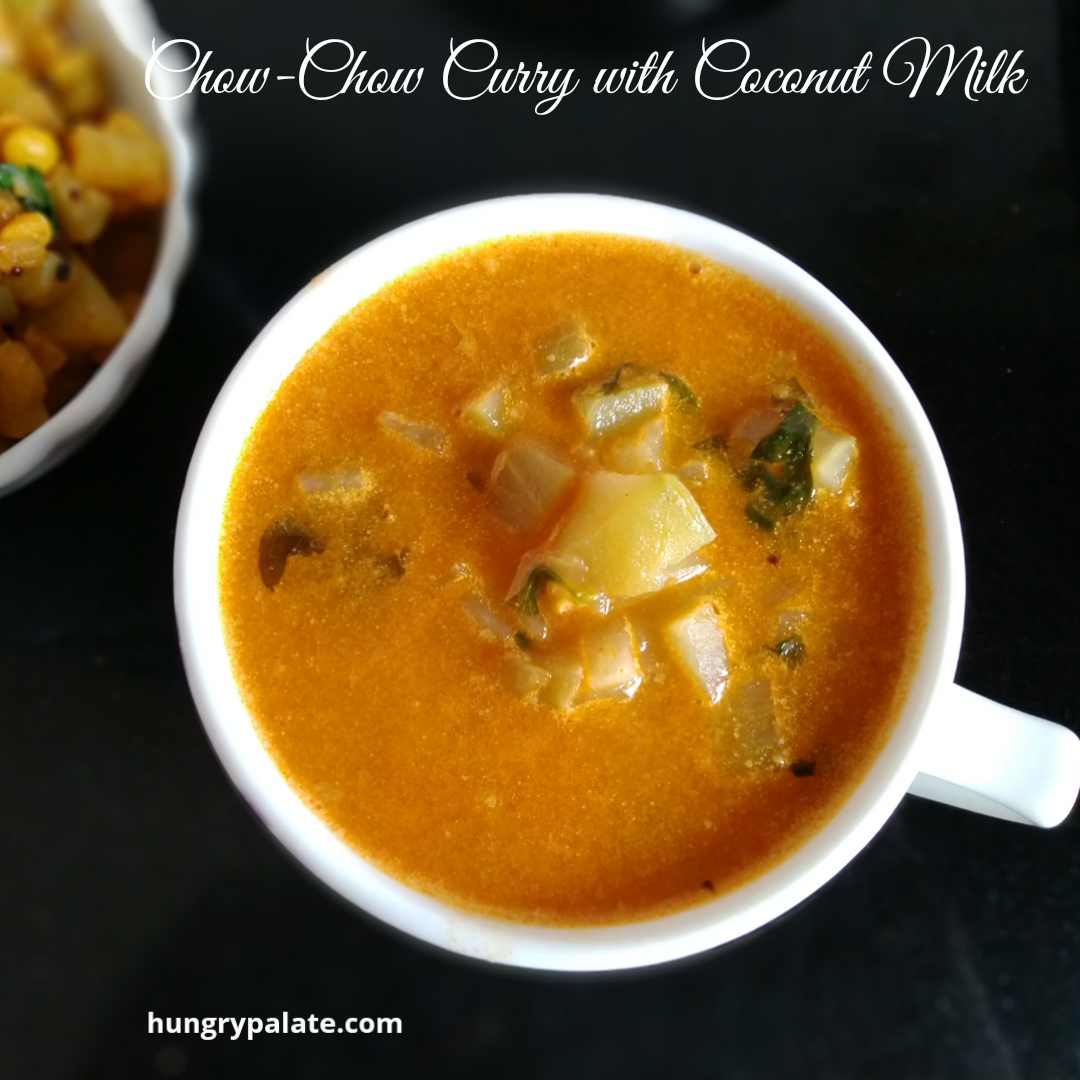 Chow-Chow Curry with Coconut Milk/Chayote Curry » Hungry Palate