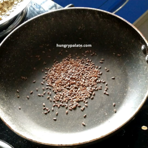 Flax Seeds in pan