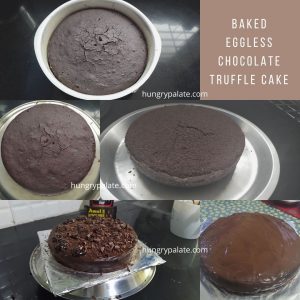 Eggless Chocolate Truffle Cake by Hungry Palate